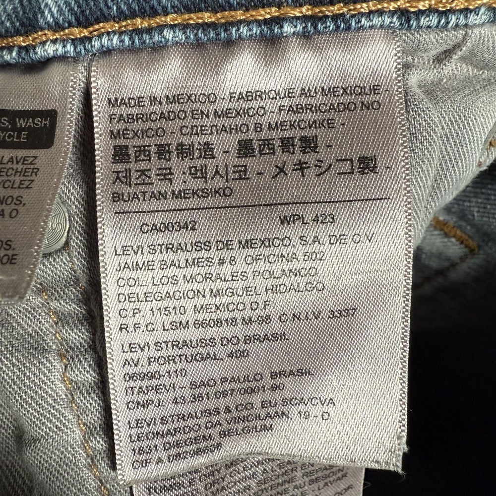Levis Jeans Mens 32x32 Blue 505 Straight Fit Denim Casual Logo Preppy 5 Pocket - Picture 9 of 12